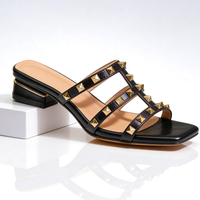 Valentina | Elegant and Comfortable Studded Leather Sandals