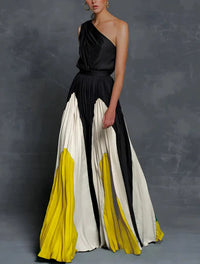 Sophia | Sophistication and Stylish One Shoulder Maxi Dress