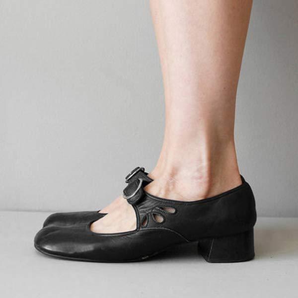 Olivia | Timeless Leather Sandals with Buckle 2