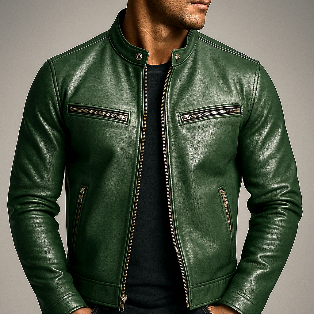 Randy | Classic Vintage Leather Jacket for Men 7