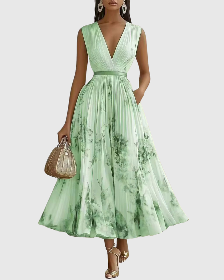 Ravella | Floral Maxi Dress Long Sleeve Elegant Soft Fit 0
