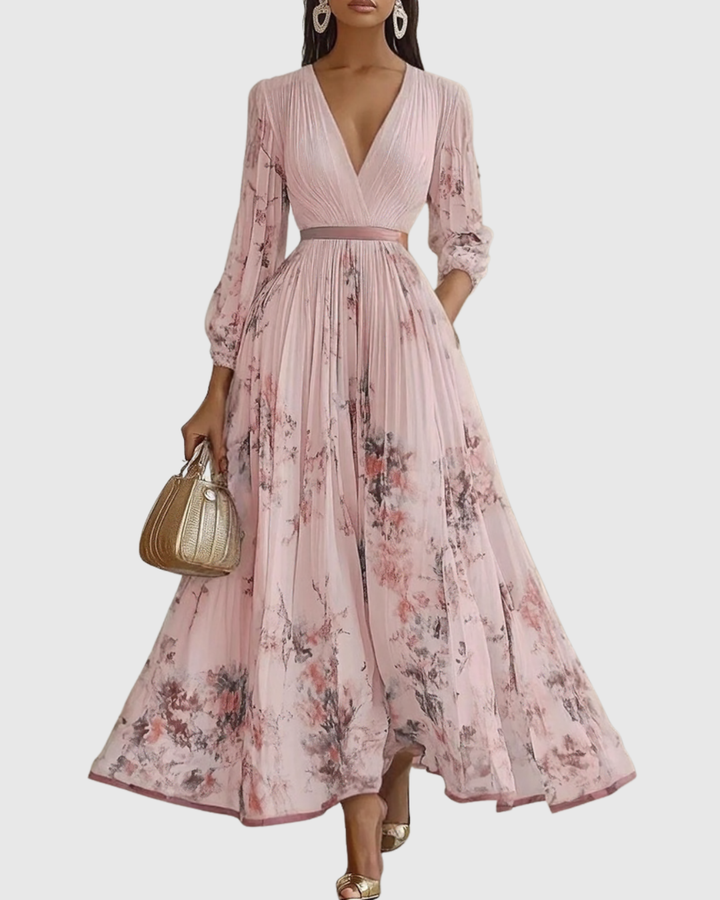 Ravella | Floral Maxi Dress Long Sleeve Elegant Soft Fit 10