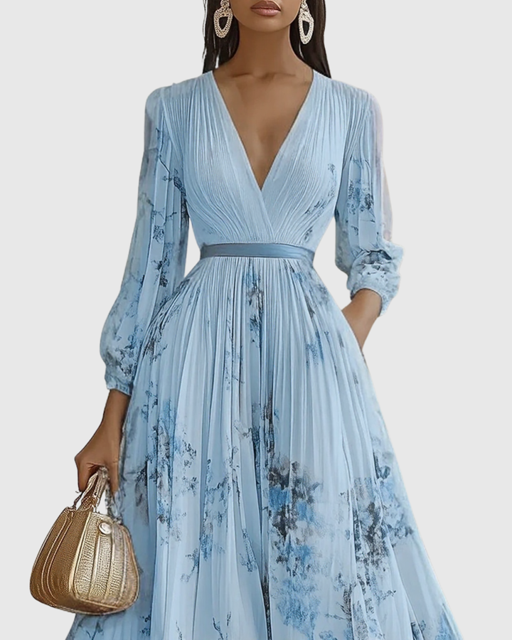 Ravella | Floral Maxi Dress Long Sleeve Elegant Soft Fit 5