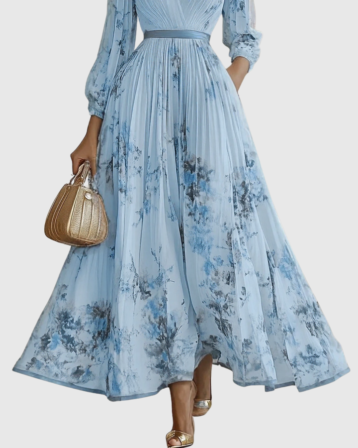 Ravella | Floral Maxi Dress Long Sleeve Elegant Soft Fit 7