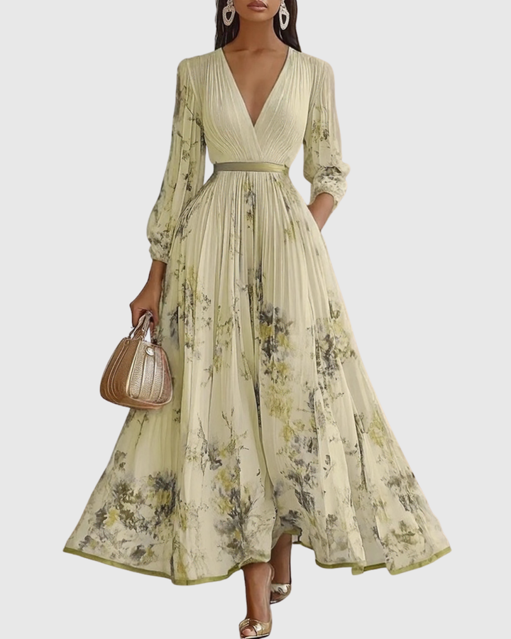 Ravella | Floral Maxi Dress Long Sleeve Elegant Soft Fit 8