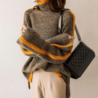 Sienna | Maglione a Collo Alto in Maglia Melange