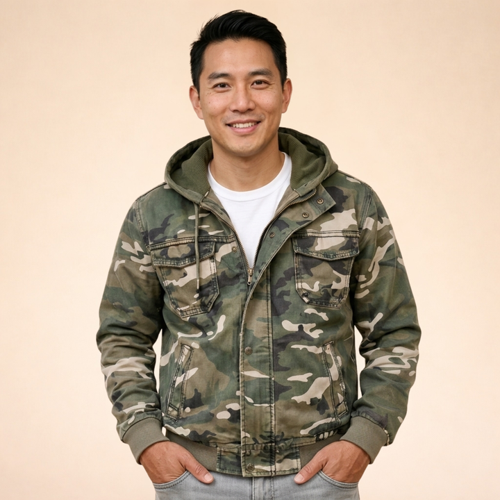 Ravento | Men’s Urban Camouflage Cargo Jacket 1