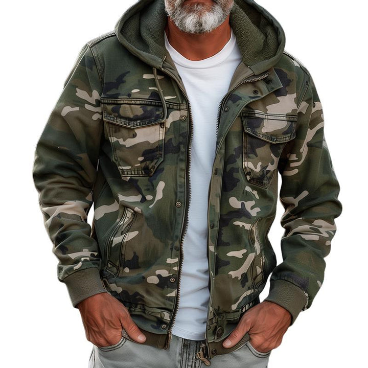 Ravento | Men’s Urban Camouflage Cargo Jacket 4