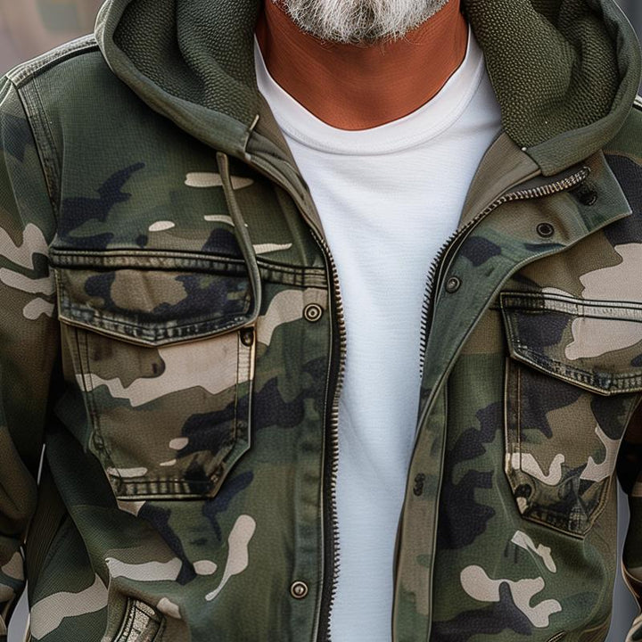 Ravento | Men’s Urban Camouflage Cargo Jacket 5