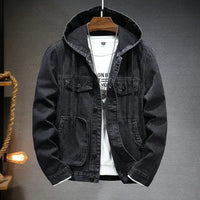 Dominic | Vintage-Wash Urban Hooded Denim Jacket