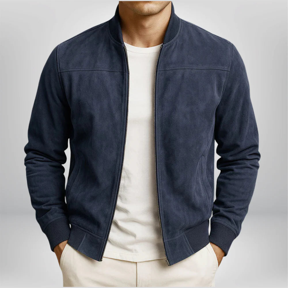 Robert | Timeless and classic leather bomber jacket 5