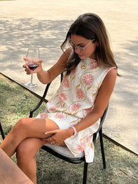 Freya | Elegant And Airy Linen-Blend Floral Dress