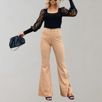 Adelaide | Trendy Corduroy Flare Pants