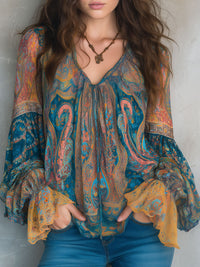 Aurora | Elegant and Stylish Bohemian Chiffon Blouse