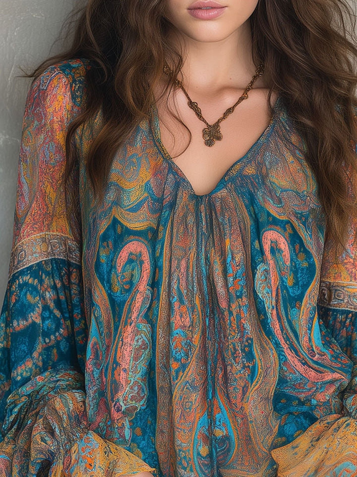 Sarina | Chiffon Blouse Womens Long Sleeve Ruffled Cuffs Elegant Fit 6
