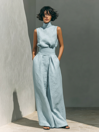 Maya | Sophisticated Cotton Linen Women Jumpsuit