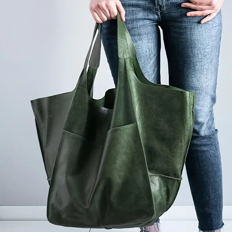 Savannah | Oversized Vegan Leather Tote Bag 0
