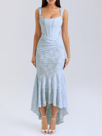 Josephine | Sophisticated and Timeless Jacquard Lace Mermaid Dress