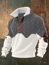 Marcus | Cozy And Stylish Men's Raised Collar Sweater