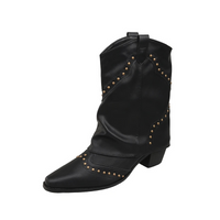 Clara | Stylish And Bold Studded Western Boots