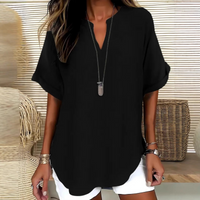 Stella | Effortless And Elegant V-Neck Summer Blouse