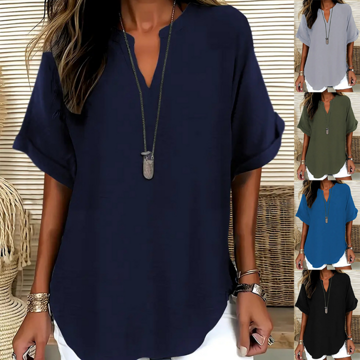 Sophie | Blouse V-Neck Loose Fit Airy Summer Tops for Women 1
