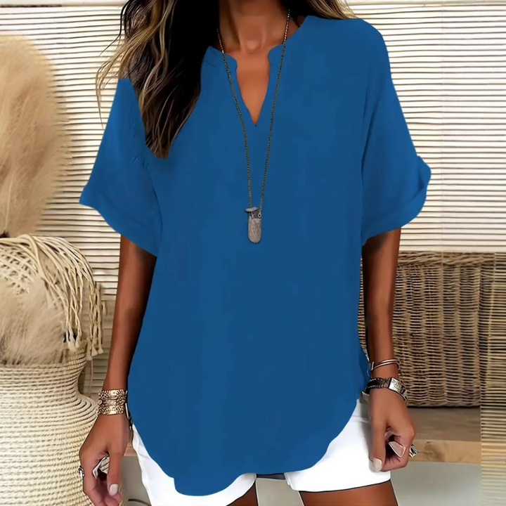 Sophie | Blouse V-Neck Loose Fit Airy Summer Tops for Women 2