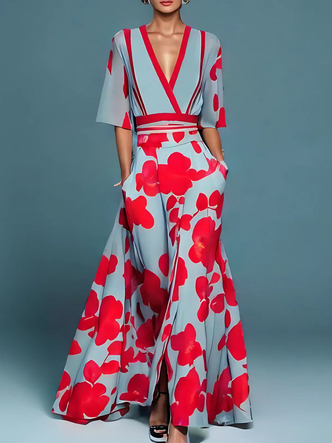 Sophie | Elegant Floral Summer Dress – Perfect for Formal or Casual Occasions 1