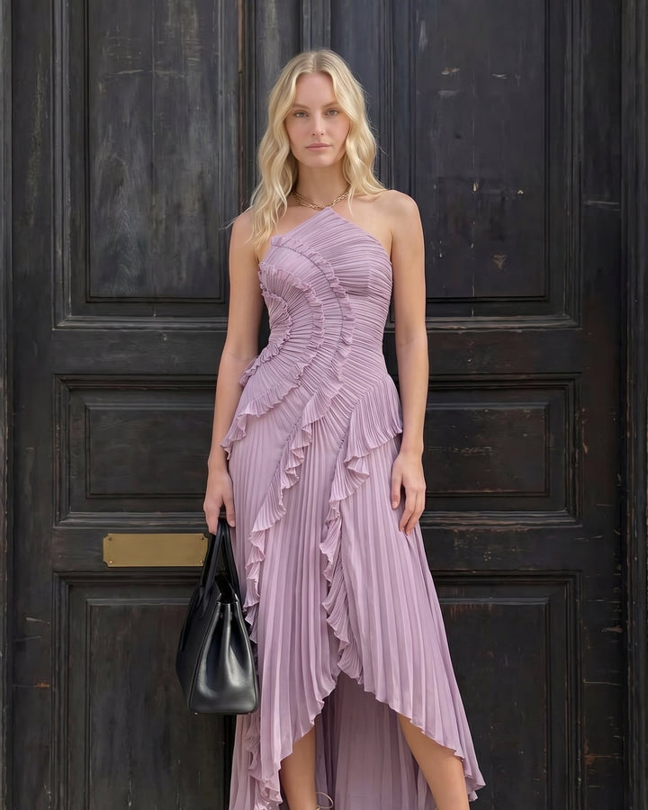 Sophie | Elegant and airy midi dress with ruffles 4