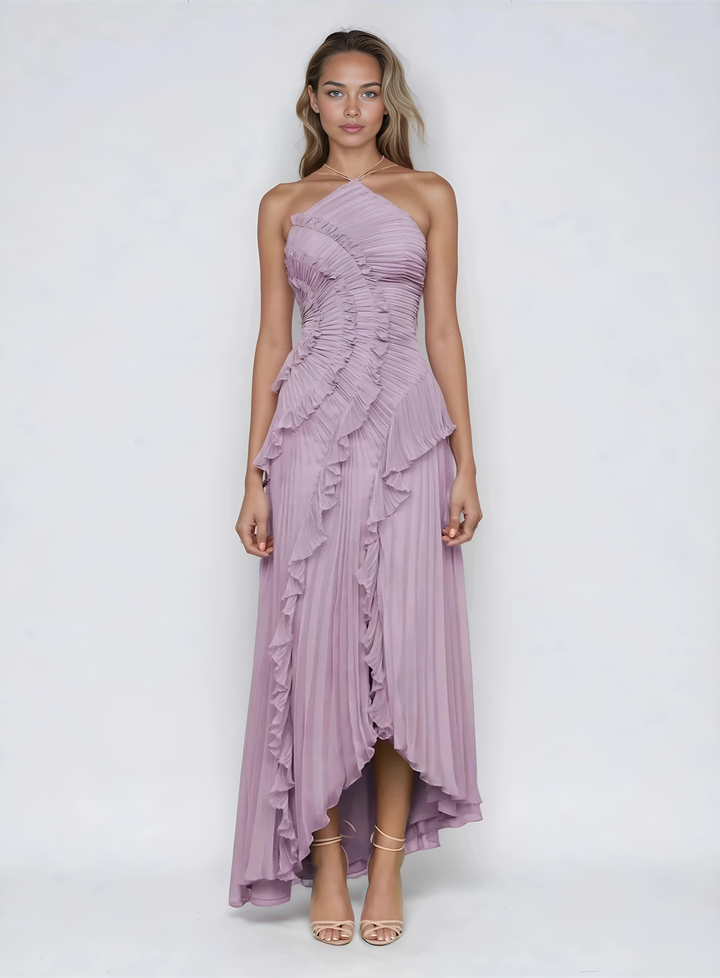 Sophie | Elegant and airy midi dress with ruffles 5