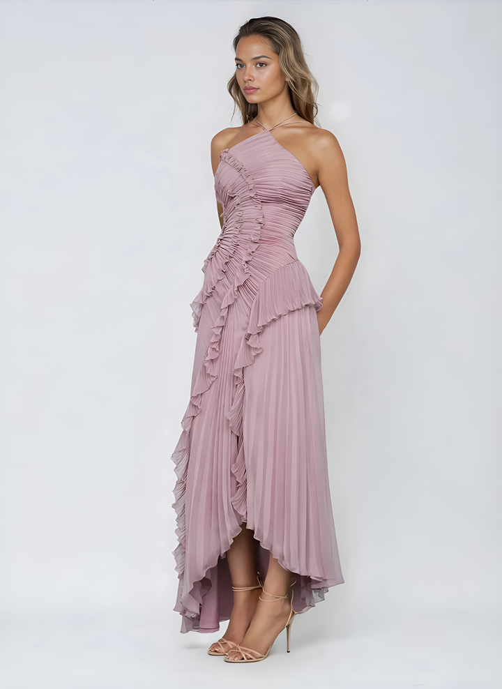 Sophie | Elegant and airy midi dress with ruffles 8