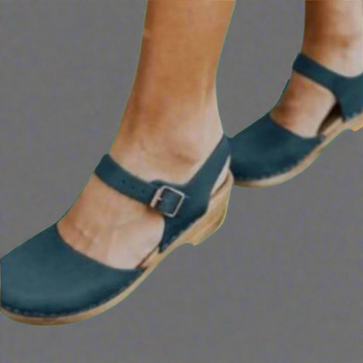 Sophie | Vintage Platform Closed Toe Comfort Clogs 2