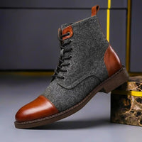 Alexander | Comfortable And Warm Leather Wool Boots