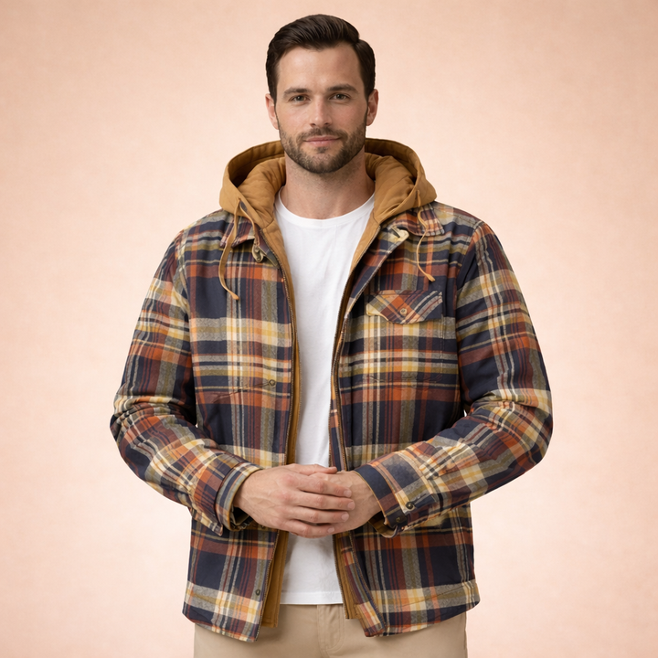 Charles | Zeitlose Kariert Winterjacke
