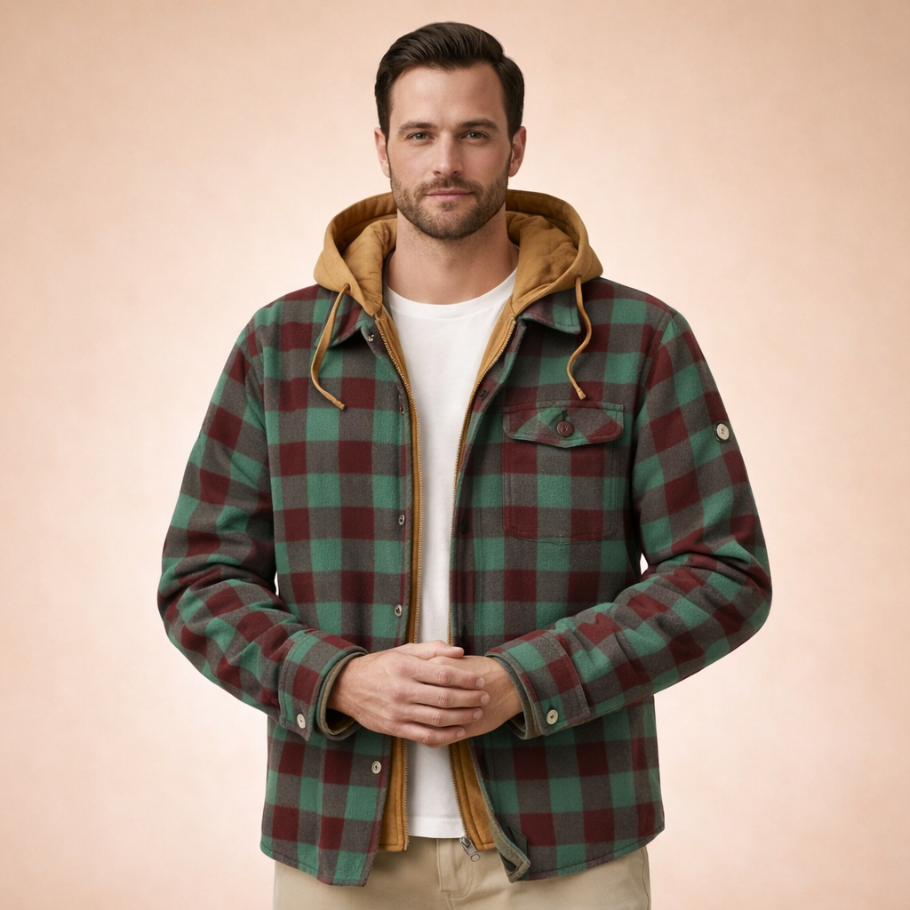 Charles | Zeitlose Kariert Winterjacke