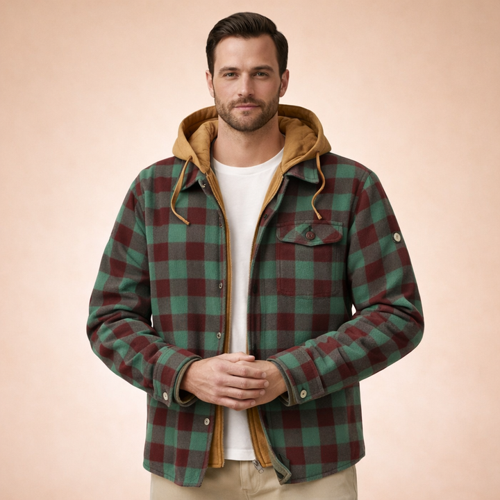 Charles | Zeitlose Kariert Winterjacke