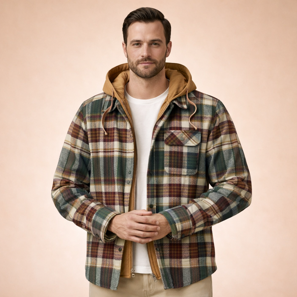 Charles | Zeitlose Kariert Winterjacke