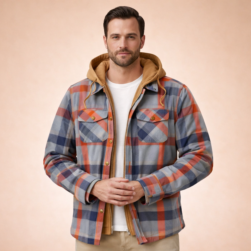 Charles | Zeitlose Kariert Winterjacke
