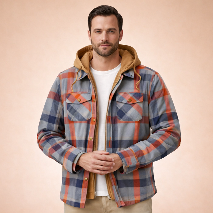 Charles | Zeitlose Kariert Winterjacke
