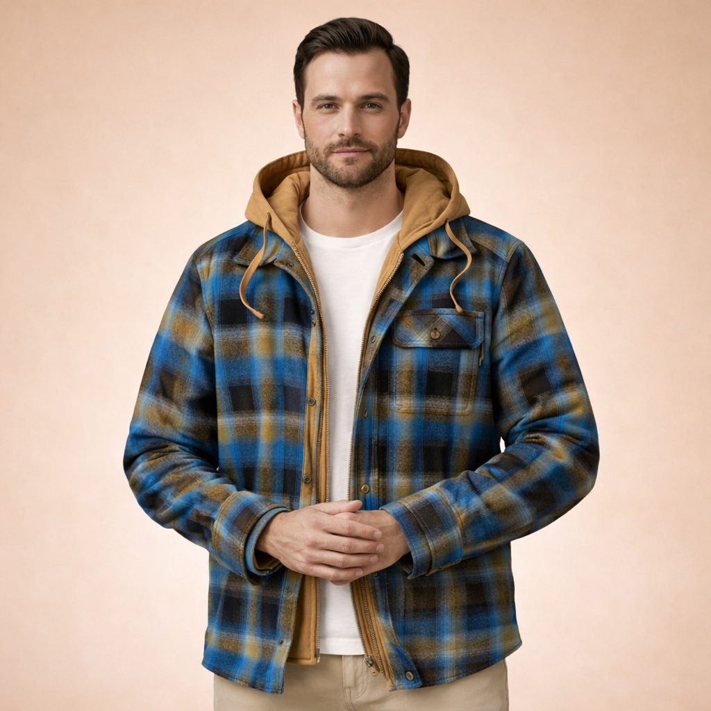 Charles | Zeitlose Kariert Winterjacke