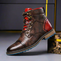 Benjamin | Refined  And Premium Two-Tone Leather Boots