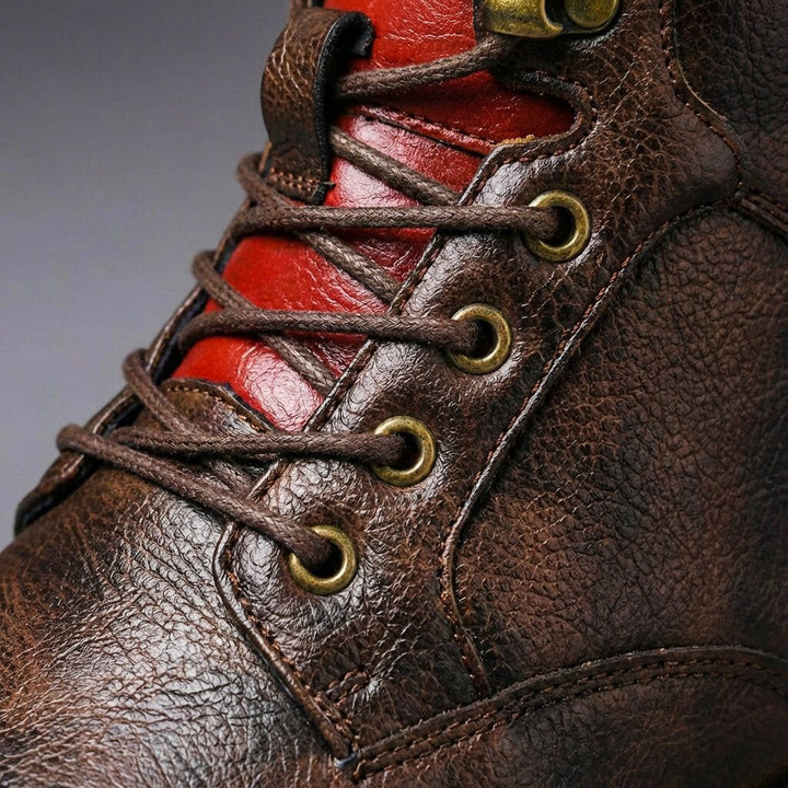 Tristan | Bold Distinction And Premium Two-Tone Leather Boots 6