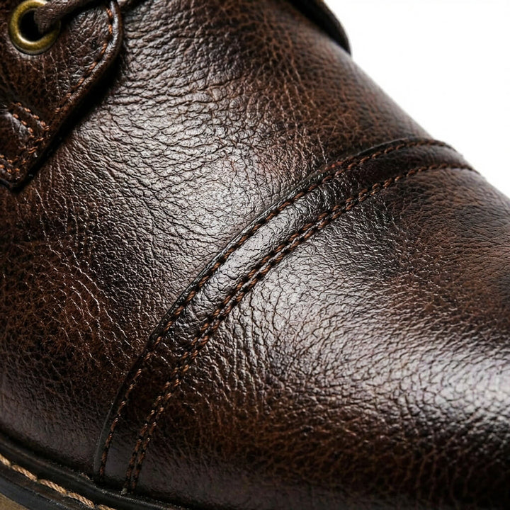Tristan | Bold Distinction And Premium Two-Tone Leather Boots 8