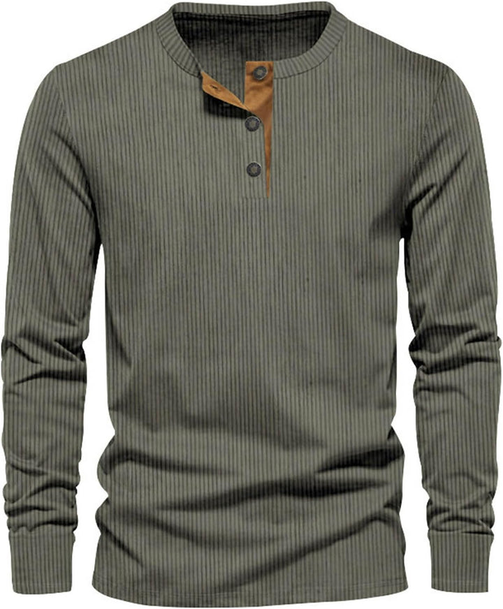 Valenor | Men’s Corduroy Long Sleeve Essential Shirt 5