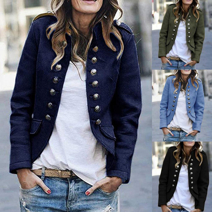 Vanessa | Elegant and Chic Stand-Up Collar Blazer 1