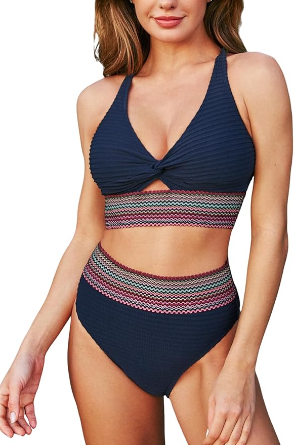 Vespera | High Waisted Bikini Sets Tummy Control Elegant Supportive Fit 10