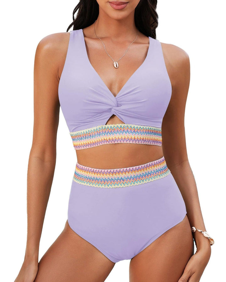 Vespera | High Waisted Bikini Sets Tummy Control Elegant Supportive Fit 9