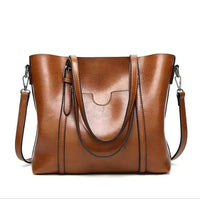 Luna | Refined Oil-Wax Finish Structured Tote Bag