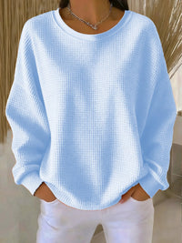 Amelia | Comfortable Textured Waffle-Knit Sweater