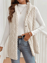 Angelika | Cozy and Comfortable Button Front Plush Vest